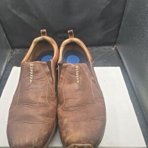 Merrell Men's Brown Leather Slip-On Loafers